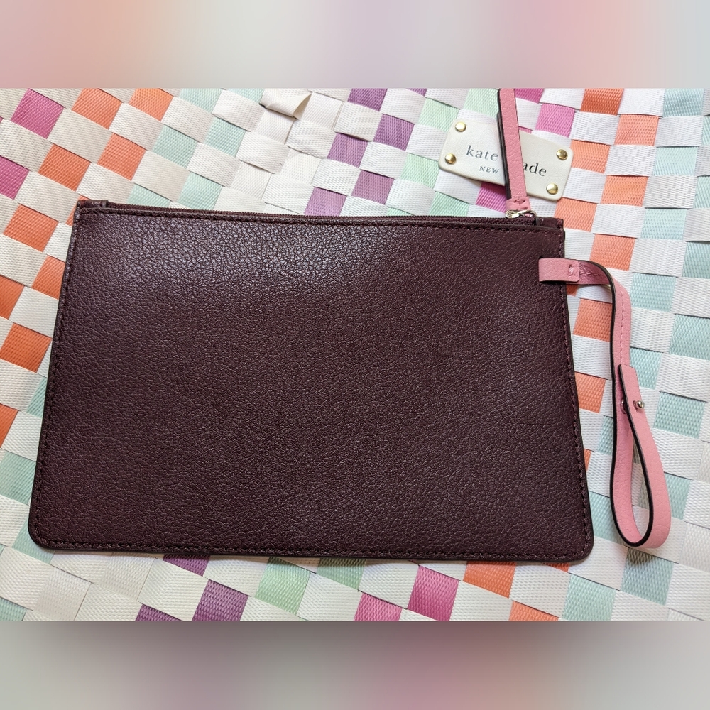Kate Spade Brown Clutch Wristlet - Picture 2 of 5